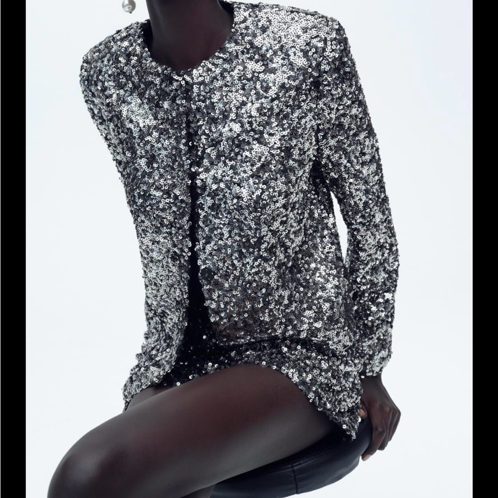 Zara sequin jacket - Picture 3 of 14